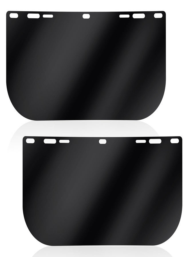Feekoon 2 Pack Face Shield Replacement Lens, 15.5'' x 8'' Tinted Full Face Shield Compatible with Hobart 770580, Protective Safety Visor Replacement for Welding, Grinding, DIY, Cosplay Helmet - Image 1